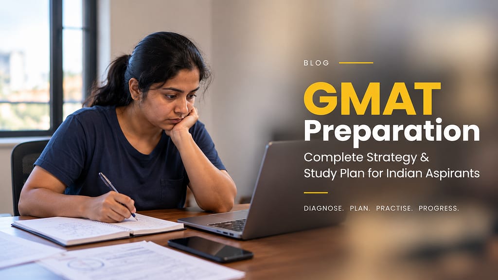 Indian aspirant following a structured GMAT preparation strategy and study plan