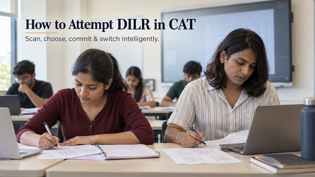 How to attempt DILR in CAT with two aspirants solving DILR sets in a classroom