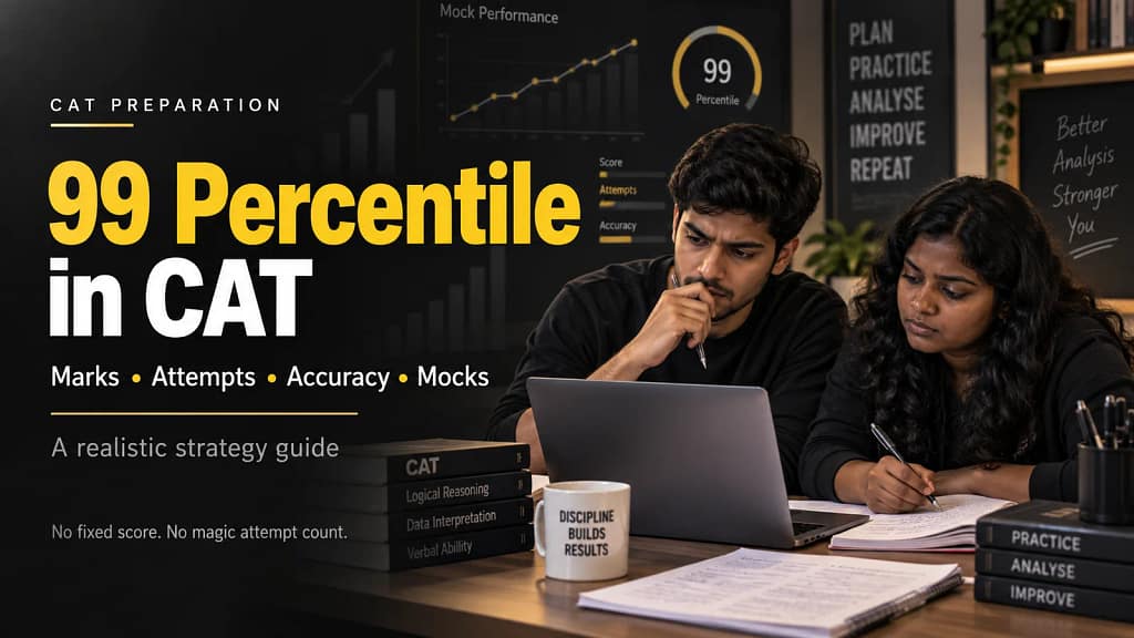 How to score 99 percentile in CAT with marks, attempts, accuracy and mock analysis