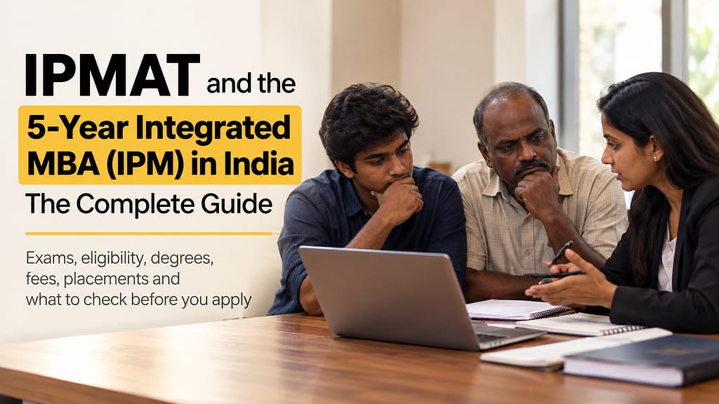 IPMAT and five-year Integrated MBA guide for students and parents