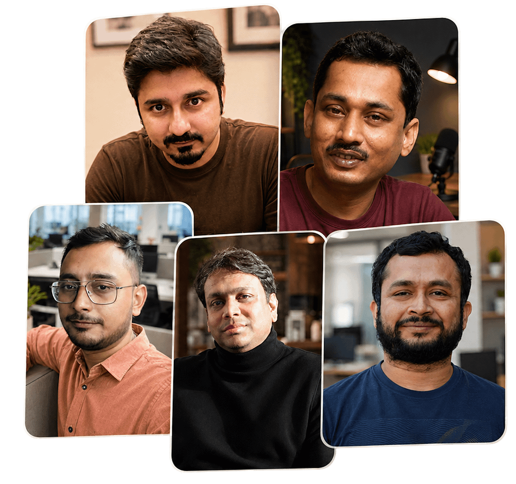 Five PREPON faculty members shown in a professional portrait collage